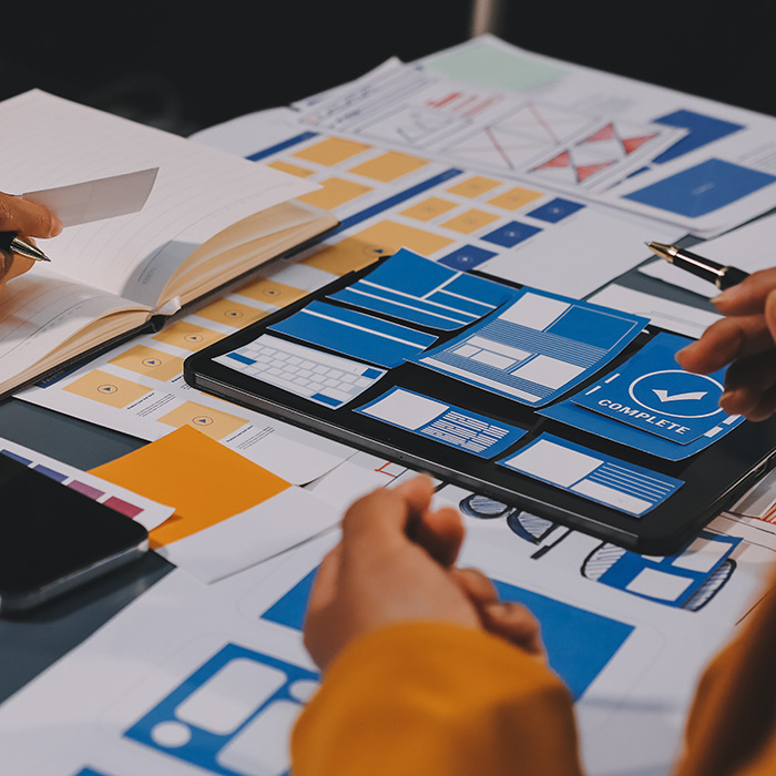 website redesign booklet